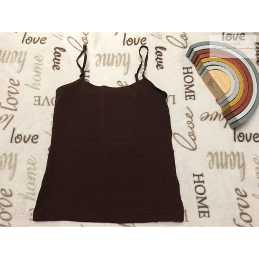 Next 11-12 év 152 cm barna pántos pamut lány atléta újszerű,hibátlan