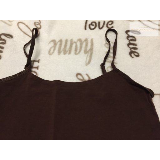 Next 11-12 év 152 cm barna pántos pamut lány atléta újszerű,hibátlan