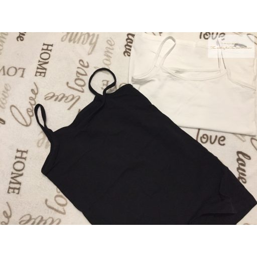 YFK 10-12 év 146-152 cm fekete-fehér pamut lány atléta szett - újszerű,hibátlan