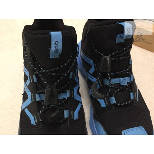 Quechua 37 - es  kék - fekete vízálló fiú bakancs- újszerű,hibátlan-kb 2-3 x viselt