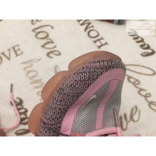 Nike Run Utility 34 -es bth 21 cm szürke-rózsaszín lány sport cipő- újszerű