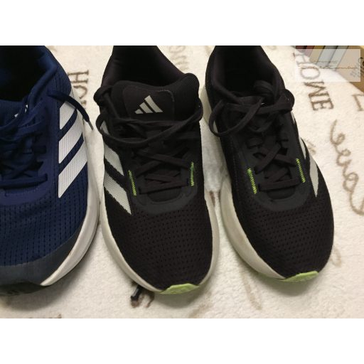 Adidas 38 (UK 5,5) bth 23,5-24 cm kék - fekete cipők- újszerű, hibátlan