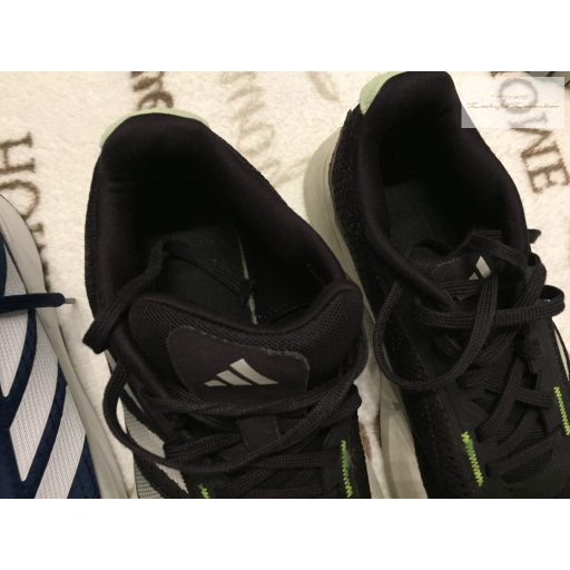 Adidas 38 (UK 5,5) bth 23,5-24 cm kék - fekete cipők- újszerű, hibátlan