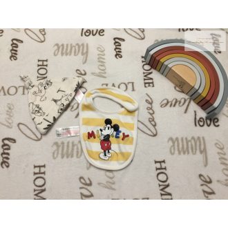   Disney at Primark up to 1 month Simba mintás bézs sapka és Mickey mintás pamut fiú előke - újszerű,hibátlan