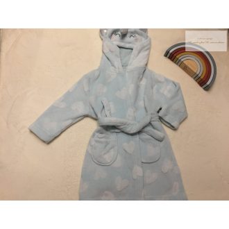   George 4  - 5  év 104 - 110  cm kapucnin unikornis mintás puha plüss lány fürdőköntös-.  újszerű,hibátlan