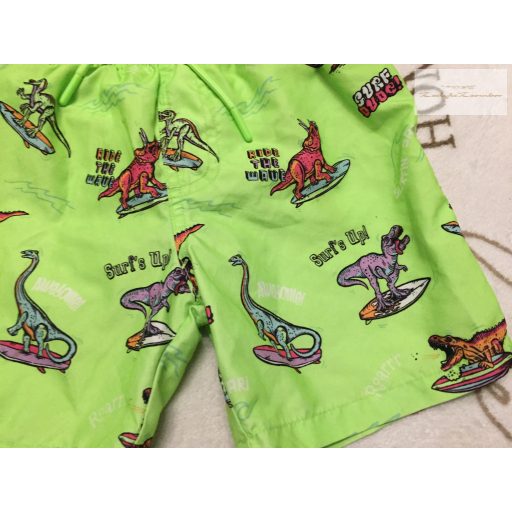 Primark 4-5 év 104-110 cm zöld,színes dinó mintás fiú fürdőnadrág -  újszerű,hibátlan