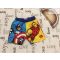 Marvel 4-5 év 110 cm többszínű, Superhős mintás fiú fürdőnadrág- újszerű,hibátlan