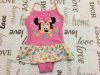 Disney 18- 24 hó 92 cm rózsaszín alapon Minnie mintás fodros lány fürdőruha - újszerű