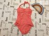 Ocean Club 12-13 év 34-es méret rózsaszín fodros-madeirás lány fürdőruha-újszerű,hibátlan