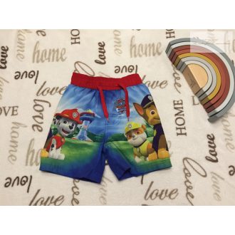   Nickelodeon 18-24 hó 92 cm kék, Chase-Marshall - Robble mintás  fiú fürdőnadrág- újszerű,hibátlan- Mancs őrjárat