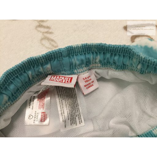 Marvel at Primark 5-6 év 110-116 cm kék - fehér Amerika kapitány mintás fiú fürdőnadrág- újszerű,hibátlan
