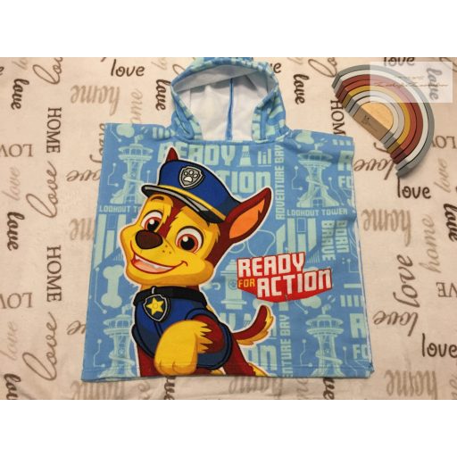 Disney Chase-Mancs őrjárat mintás fiú fürdőponcsó-újszerű,hibátlan