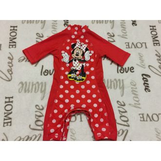   Minnie M. at Mothercare 6 -9  hó  9 kg piros fehér pöttyös Minnie mintás lány UV fürdőruha / úszódressz - újszerű,hibátlan