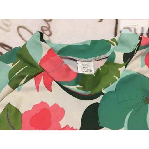 Next 11 év 146 cm színes virágmintás lány UV felső újszerű,hibátlan