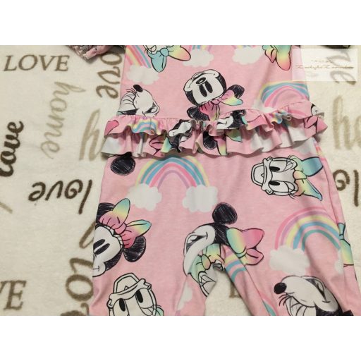Disney Minnie 18-24 hó 92 cm rózsaszín, Minnie mintás -fodros lány UV ruha/ úszódressz - újszerű,hibátlan