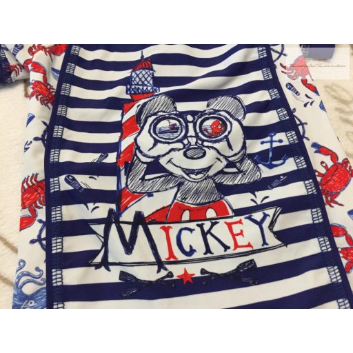 Disney 3-6 hó 68 cm Mickey mintás fiú UV ruha/ úszódressz - újszerű,hibátlan