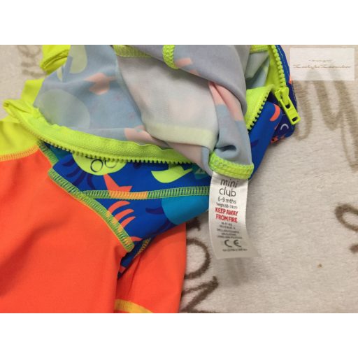 Mini Club 6- 9 hó 9 kg  tengeri állat mintás fiú UV ruha/ úszódressz-  újszerű,hibátlan