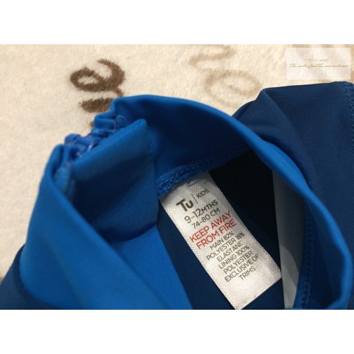 TU 9-12 hó  74-80 cm dinó mintás fiú UV ruha/ úszódressz- újszerű,hibátlan 