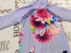 Ted Baker 3-6 hó 68 cm lila, virágmintás lány UV ruha/ úszódressz- újszerű,hibátlan
