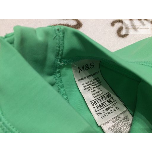 M§S 5-6 év 116 cm zöld, teknős mintás fiú UV felső.- újszerű,hibátlan