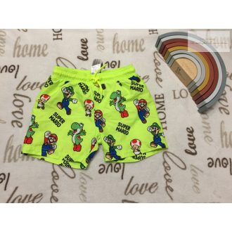   Primark 3-4 év 98-104 cm zöld, Super Mario mintás fiú fürdőnadrág -újszerű,hibátlan