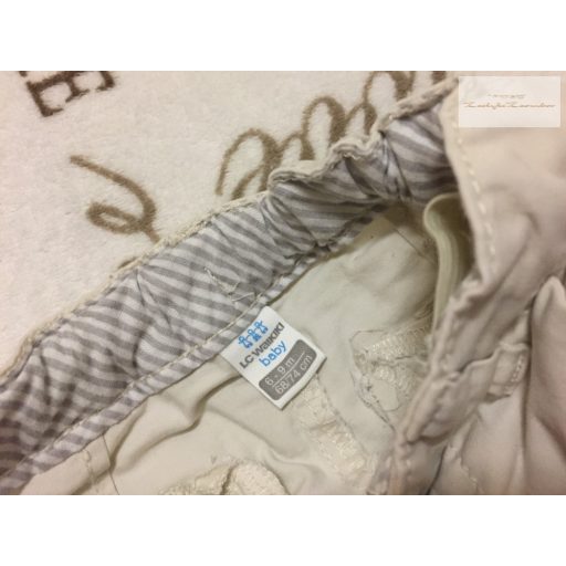 LC Waikiki baby 6-9 hó 68-74 cm  bézs puha farmer fiú nadrág - újszerű,hibátlan