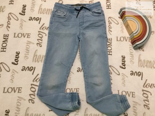 Primark Denim 8-9 év 128-134 cm világoskék pamutos fiú farmer nadrág - újszerű,hibátlan