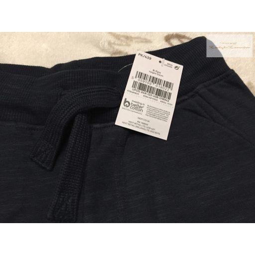 Next 6-7  év 122 cm sötétkék pamut fiú nadrág/ jogger- új, címkés