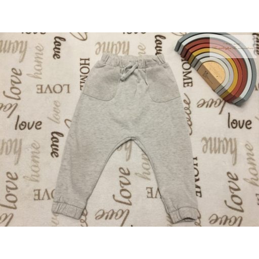 George 18  - 24 hó  86 - 92 cm  szürke pamut fiú nadrág - újszerű,hibátlan