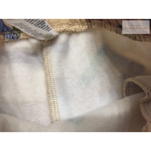 Dunnes 4-5 év 110 cm bézs, színes munkagép mintás vastag pamut fiú szabadidő  nadrág - új, címkés