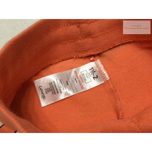 George 18-24 hó 86-92 cm narancssárga, dinó mintás pamut fiú nadrág/jogger- újszerű,hibátlan