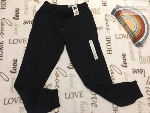 Dunnes 9 év 134 cm fekete pamut fiú nadrág/ jogger - új, címkés