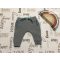 Ted Baker 6-9 hó 68-74 cm szürke vastagabb pamut fiú nadrág/ jogger- újszerű,hibátlan