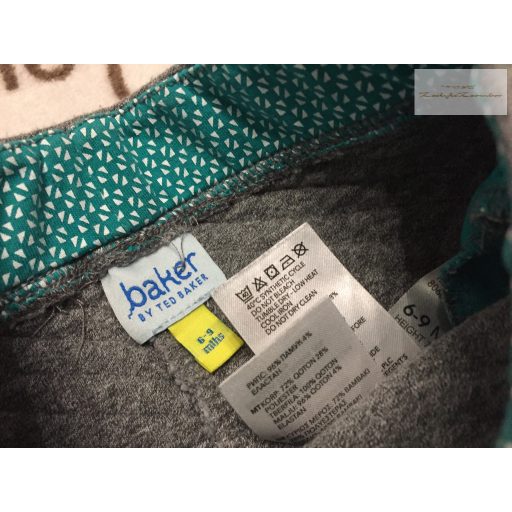 Ted Baker 6-9 hó 68-74 cm szürke vastagabb pamut fiú nadrág/ jogger- újszerű,hibátlan