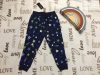 Dunnes 18 - 24 hó 86-92 cm kék, színes rakéta és csillag mintás puha pamut fiú szabadidő nadrág- új, címkés