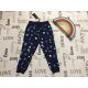 Dunnes 18 - 24 hó 86-92 cm kék, színes rakéta és csillag mintás puha pamut fiú szabadidő nadrág- új, címkés