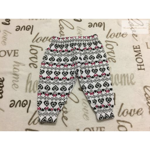 3-6 hó Minnie mintás vékony pamut lány nadrág- újszerű,hibátlan