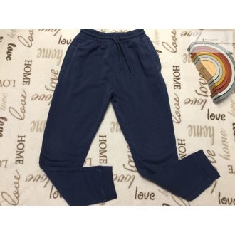   Next 12 év 152 cm skinny, kék, puha pamut fiú nadrág/ jogger-  újszerű,hibátlan