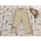 Ted Baker 5 év 110 cm bézs, oldalán színes mintás puha pamut lány szabadidő nadrág- újszerű,hibátlan
