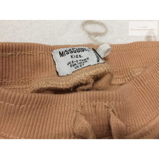 Miss Guided 5-6 év 116 cm barna pamut lány nadrág - újszerű,hibátlan
