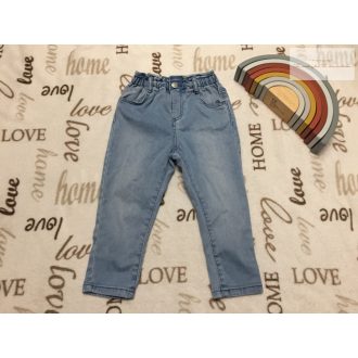   Zara 18-24 hó 92 cm  puha pamutos farmer anyagú lány nadrág- újszerű,hibátlan