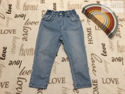 Zara 18-24 hó 92 cm  puha pamutos farmer anyagú lány nadrág- újszerű,hibátlan