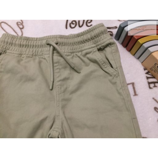 Primark 3-4 év 98-104 cm khaki puha pamutos farmer fiú nadrág -újszerű,hibátlan