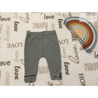   Fred§Flo 3-6 hó 68 cm kék csíkos, vékony pamut fiú legging/ nadrág újszerű,hibátlan