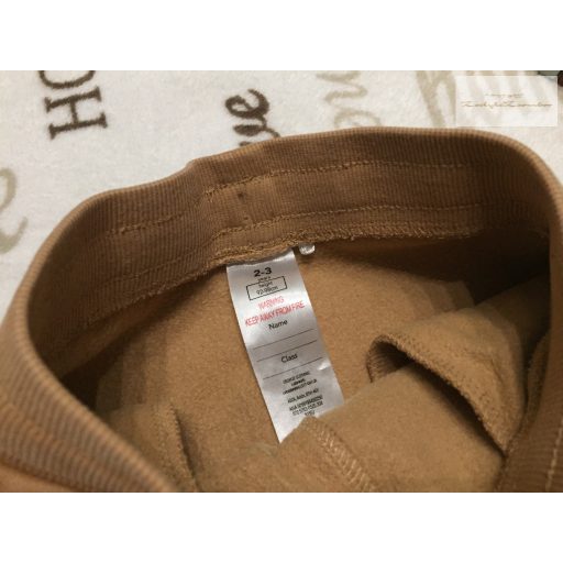 George 2 - 3 év   92 - 98  cm barna pamut  fiú nadrág/ jogger- új, szettet bontottam