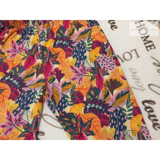 Next 10 év 140 cm színes virágmintás pamut lány nadrág- újszerű,hibátlan