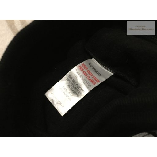 Matalan 4-5 év 104 - 110 cm fekete, szürke szivárvány mintás pamut fiú nadrág/ jogger-újszerű,hibátlan