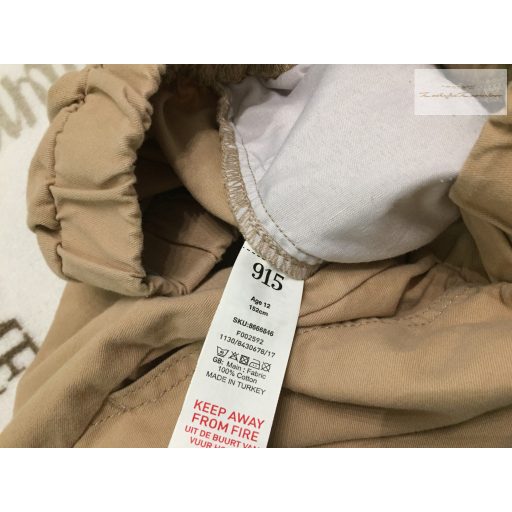 New Look 915 12 év 152 cm világosbarna oldalt zsebes paperbag derekú nadrág - újszerű,hibátlan