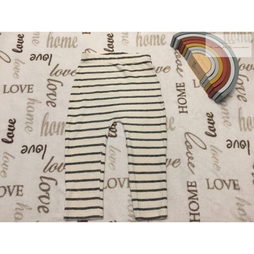 George 18  - 24 hó  86 - 92 cm csíkos, vékony hurkolt pamut fiú nadrág-újszerű,hibátlan