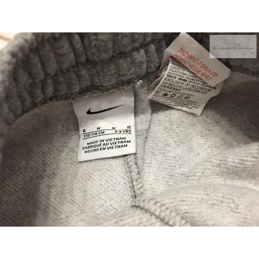 Nike 5-6 év 110-116 cm szürke pamut fiú nadrág - újszerű,hibátlan